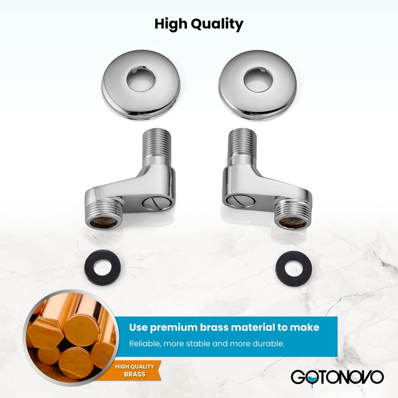 gotonovo Clawfoot Tub Adapter 3-3/8 Inch Adjustable Swing Arms for