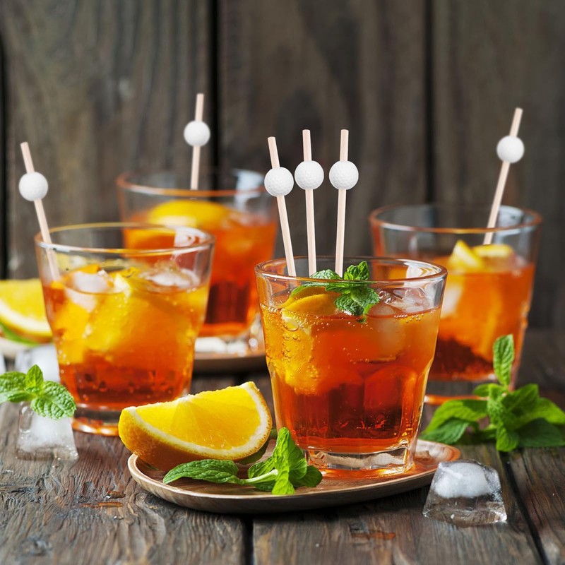 MEMOVAN 4.7 Inch Golf Cocktail Picks 100PCS Golf Theme Toothpicks