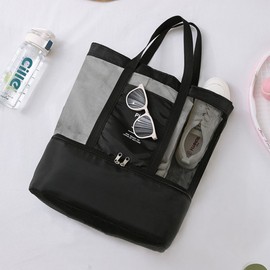 Breathable Mesh Bag for Pool, Beach, Gym, and Vacation Navy Bag