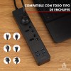 Importeek Multicontacto Cargador Barra Usb Supresor Picos Escritorio