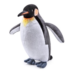 RLOMUTE 11.8 Inch Emperor Penguin Yellow Plush Toy Realistic Stuffed Sea Animal Super Soft Cute Birthday Companions Bedroom Car Home Decor Collectible Gift for kids Boys Girls