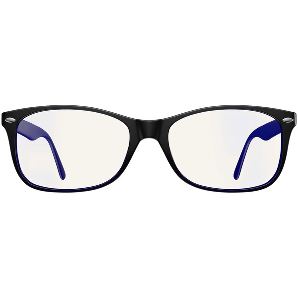 Swanwick: Classic Day Swannies - Premium Blue Light Blocking Glasses - Virtually Clear Lens to Block Harmful Blue Light from Gaming PC, Laptop and Smartphone - Small - Digital Eye Strain Protection