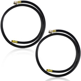 LEIFIDE 2 Pcs Air Tank Repair Kit 3.3 Feet Air Tank Hose Assembly Kit Portable Carry Parts for Replacement and Repair(Black)