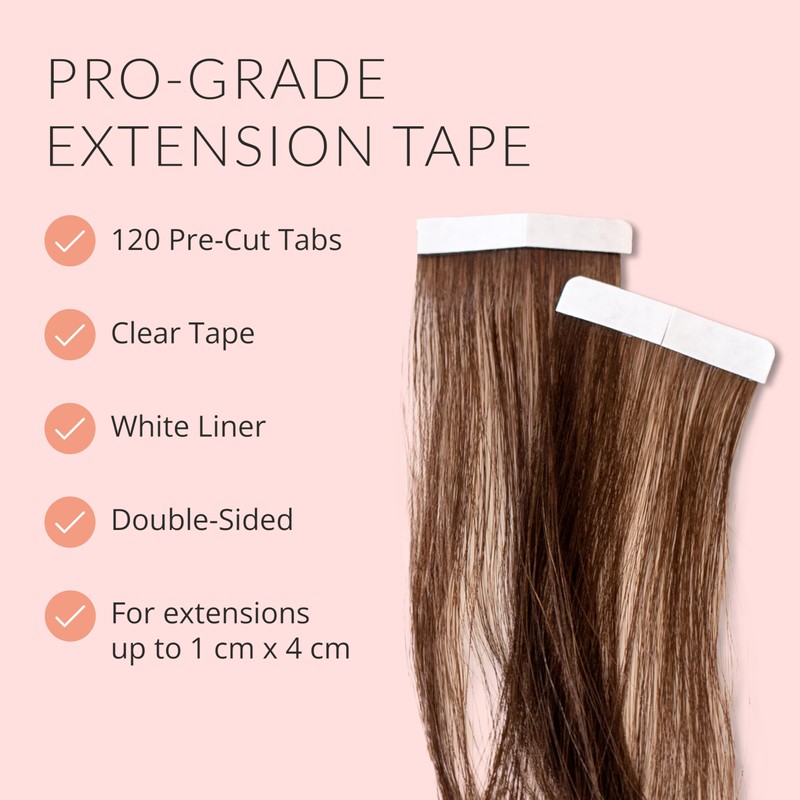 Beautify No-Shine Hair Extension Tape Tabs, Double Sided Replacement Tape
