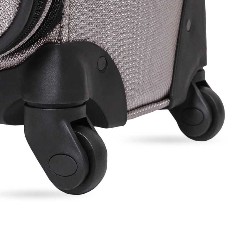 SwissGear Sion Softside Expandable Luggage – Medium Checked Suitcase with