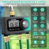 RESTMO 4-Zone Sprinkler Timer, Brass Inlet Programmable Water Timer for