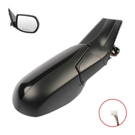 FEIPARTS Side View Mirror Passenger Side Mirrors with Power Adjustment Side Mirror Compatible with 2012-2015 for Honda CR-V Power Heated Manual Folding W/Cover Black