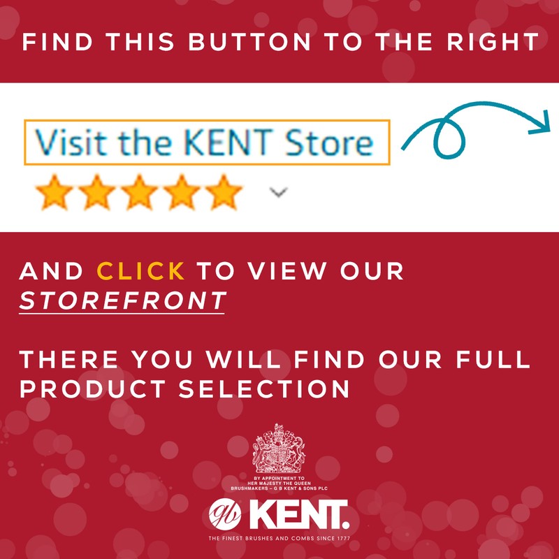 G.B.KENT 携帯用 洋服ブラシ 高級豚毛 英国王室御用達 CC2