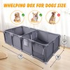 2 Rooms Whelping Box for Dogs,76 × 38 ×20in Whelping