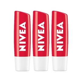 Nibea Lip Care Strawberry Shine 4.8g x3 Lip Balm / 니베아 립케어 스트로베리 샤인 4.8g x3 립밤