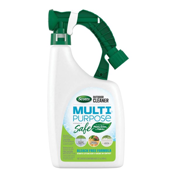 Scotts Outdoor Cleaner Multi Purpose Formula: Ready-to-Spray, Bleach-Free, Use on Decks, Siding, Stone and Patio Furniture, 32 oz.