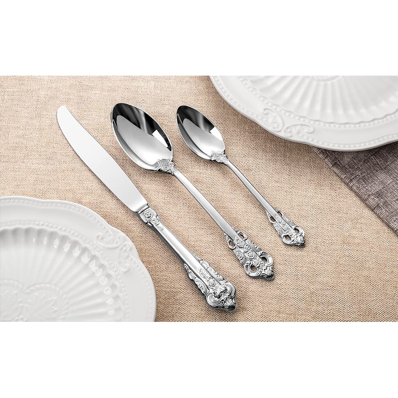 KEAWELL Gorgeous Dinner Knife, Set of 4, 18/10 Stainless Steel,