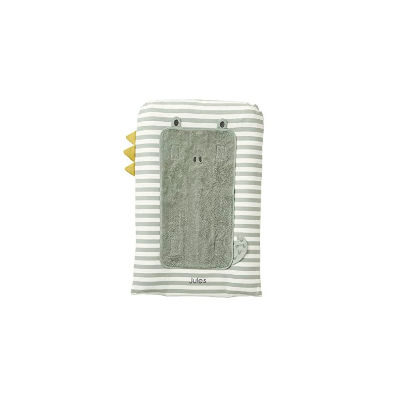 VERTBAUDET Cover for changing mat Trek green striped 72 x