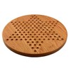 14 inch Solid Oak Wooden Chinese Checkers Board Game