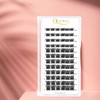QUEWEL Cluster Lashes 72 Pcs Wide Stem Individual Lashes C/D