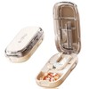 DUBSTAR Pill Cutter Splitter for Cutting Multiple Pills, 1/2 1/4