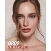 MAKI YIKA Metallic Lipsticks Long Lasting Brown Lipstick for Women,