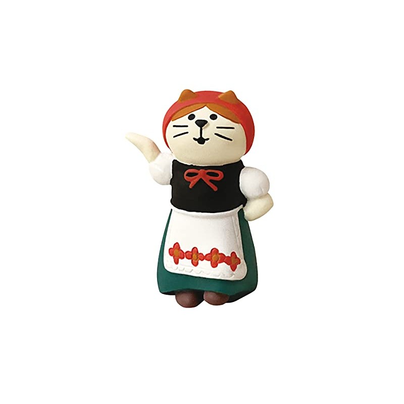 Deco Corporation ZHW-28880 Concombre Folk Dance Cat GIRL 1.5 x