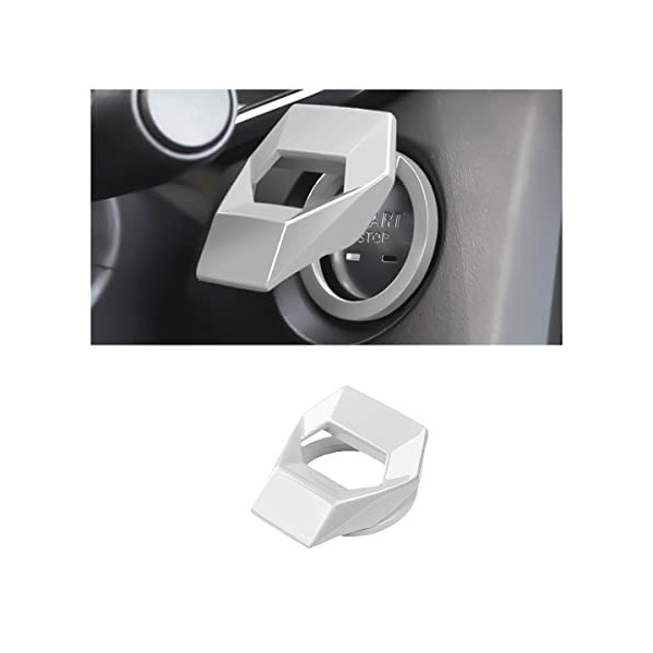 Moly Magnolia Engine Start/Stop Button Cover, Carbon Fiber Zinc Alloy