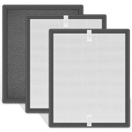 Can-Meageren P400-RF Replacement Air Filters, Compatible With TPLMB P400 Air Purifier, H13 Hepa, 3 in 1 True HEPA Filter, High-Efficiency Carbon Filter (3-Pack）