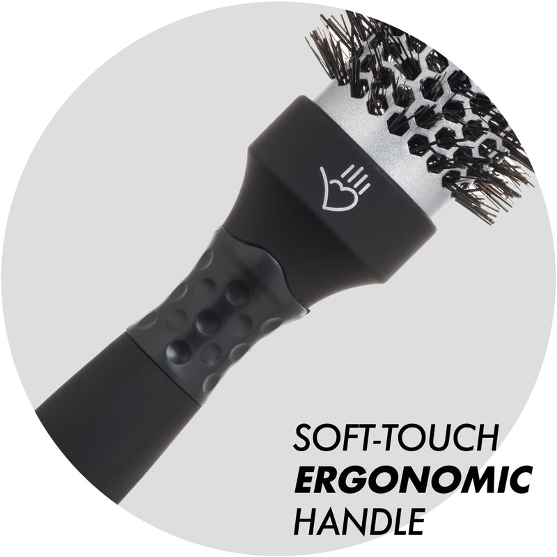 Sam Villa Signature Nylon & Boar Bristle Hair Brush Thermal