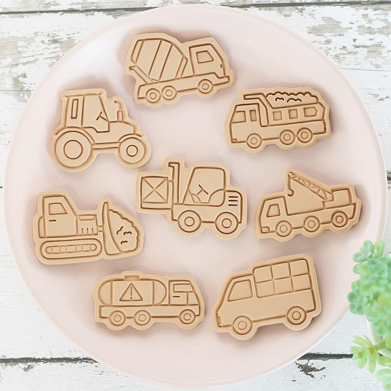 16 Pieces of Transportation Theme Molds, Creative Cartoon Molds, Fun