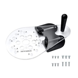 POWERTEC 71398 Universal Router Plate w/ Edge Routing Reversible Fence, Knobs and Machine Screws for Adaptive Mounting