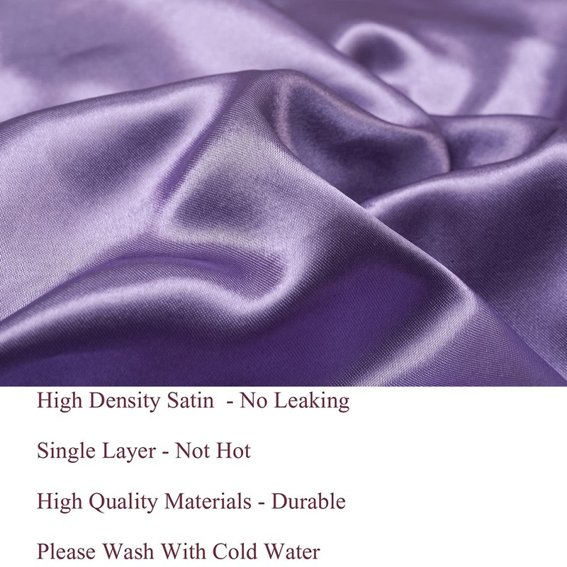 Gorro de pelo de seda satinada: capó largo con banda