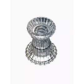 St. George Crystal NEW: 24% Lead Crystal Chandelier candle cup, column, bobeche made in USA