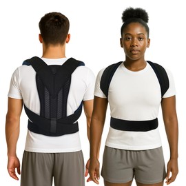 fxsavjot Posture Corrector for Men & Women – Adjustable Back Support Brace with Thickened Shoulder Straps – Comfortable Spine Alignment for Drivers, Office, and Daily Use(S/M)