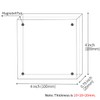 Sezanrpt Acrylic 4x4 Square Picture Frame, Magnetic Acrylic Picture Frames