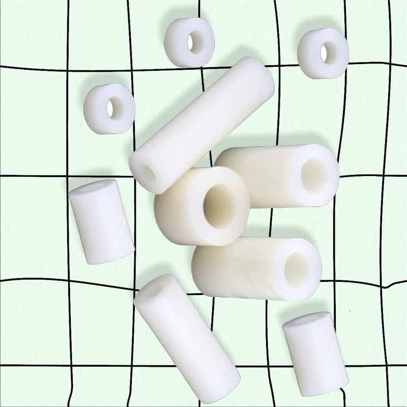 M8 x 30mm White Nylon SPACERS Plastic Standoff Washers Outside