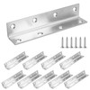 10 Pack 5.51" Silver Heavy Duty Shelf Brackets 140mm Length