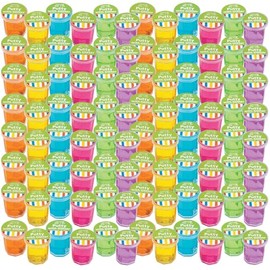 Mini Putty with Glitter - 48 Pack Assorted Neon Color - Birthday, Party Favors, Sensory Stimulation, Ideal for Relaxation, Event Prizes, Goody Bags, Activity Set, Kids, Boys & Girls