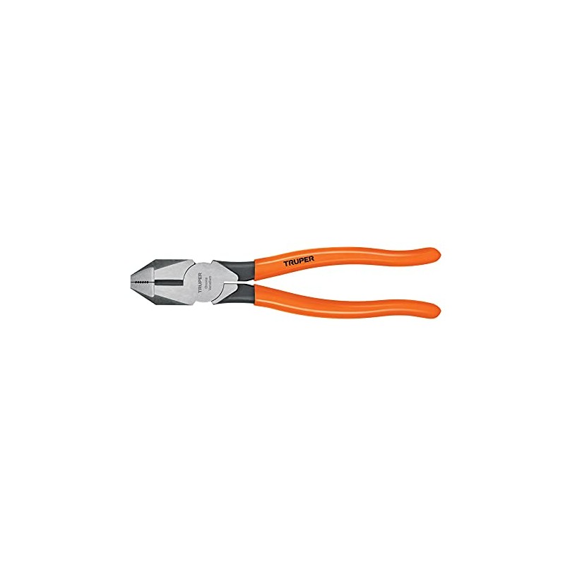 Truper T201-8, Pinza profesional para electricista 8", mango de vinil