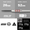 Target Darts Nathan Aspinall 24G 80% Tungsten Steel Tip Darts