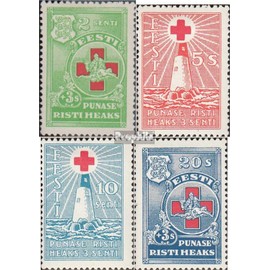 Estonia 90-93 (complete.issue.) Volume 1931 completeett with hinge 1931 Red Cross (Stamps for collectors) Red Cross