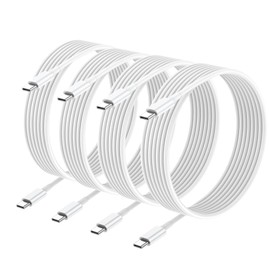 Cable de carga USB C a USB C de Apple, paquete de 4 unidades de 10 pies, 60 W [certificado Apple MFi] compatible con iPhone 15/15 Pro/15 Plus/15 Pro M