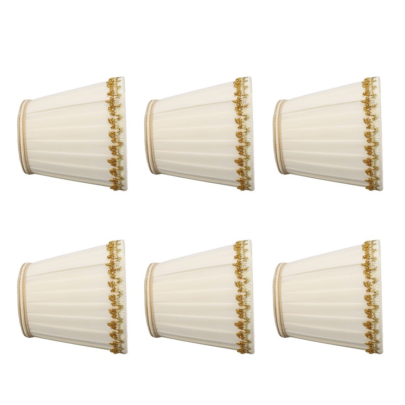6Pcs Small Lamp Shades Safe Soft Easy Installation Modern Light