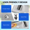 Stainless Steel Utility Sink, 36in Free Standing Double Bowl Kitchen