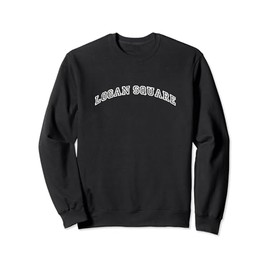 Logan Square Minimalist Vintage Inspired Retro Varsity Style Sweatshirt