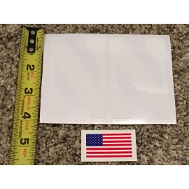 Northwestern Wildcats NW Full Size FS Football Helmet Decals With Flag