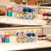 Clear Water Bottle Organizer,Stackable Bottle Storage Rack,4 Pack Wine and