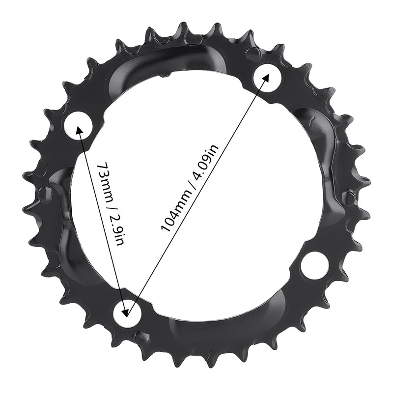 32T 104mm BCD High Strength Steel Round Chainring Chain Ring