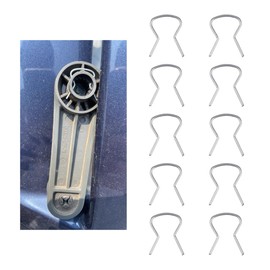 10PCS Car Window Crank Retainer Clips,Metal Car Window Handle Fasteners for Securing Door Handle Cranks,Universal Car Accessories Automotive Clips for Door Window Handle (10PCS)