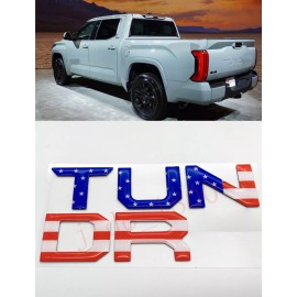 1900 Color Flag letters compatible with TOYOTA TUNDRA 2022 23 logo Tailgate insert