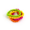 Oblique Unique® Pearl Bracelets Set of 4 Neon One Size