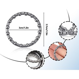 KAPSING Pack of 10 Bicycle Parts Ball Bearings Bicycle Headset Ball Ring Spacer 1 1/8 Inch Ball Ring Front Wheel Cage Ball Bearing 37 mm for Headset Bicycle Steering Bearing