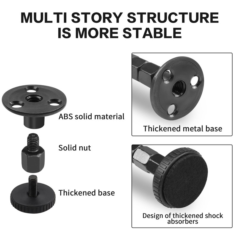 YAODHAOD Bed Spacer Wall Anti-Shake Tool, Headboard Stopper, Thread Bed
