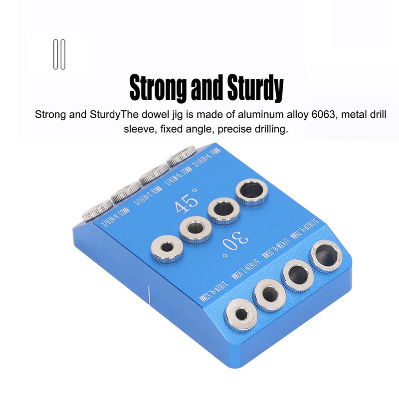 Drill Guide Jig 30 45 90 Degree Aluminum Alloy Angle